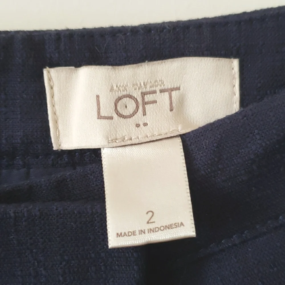 Ann Taylor Loft Navy Bow Skirt Size 2